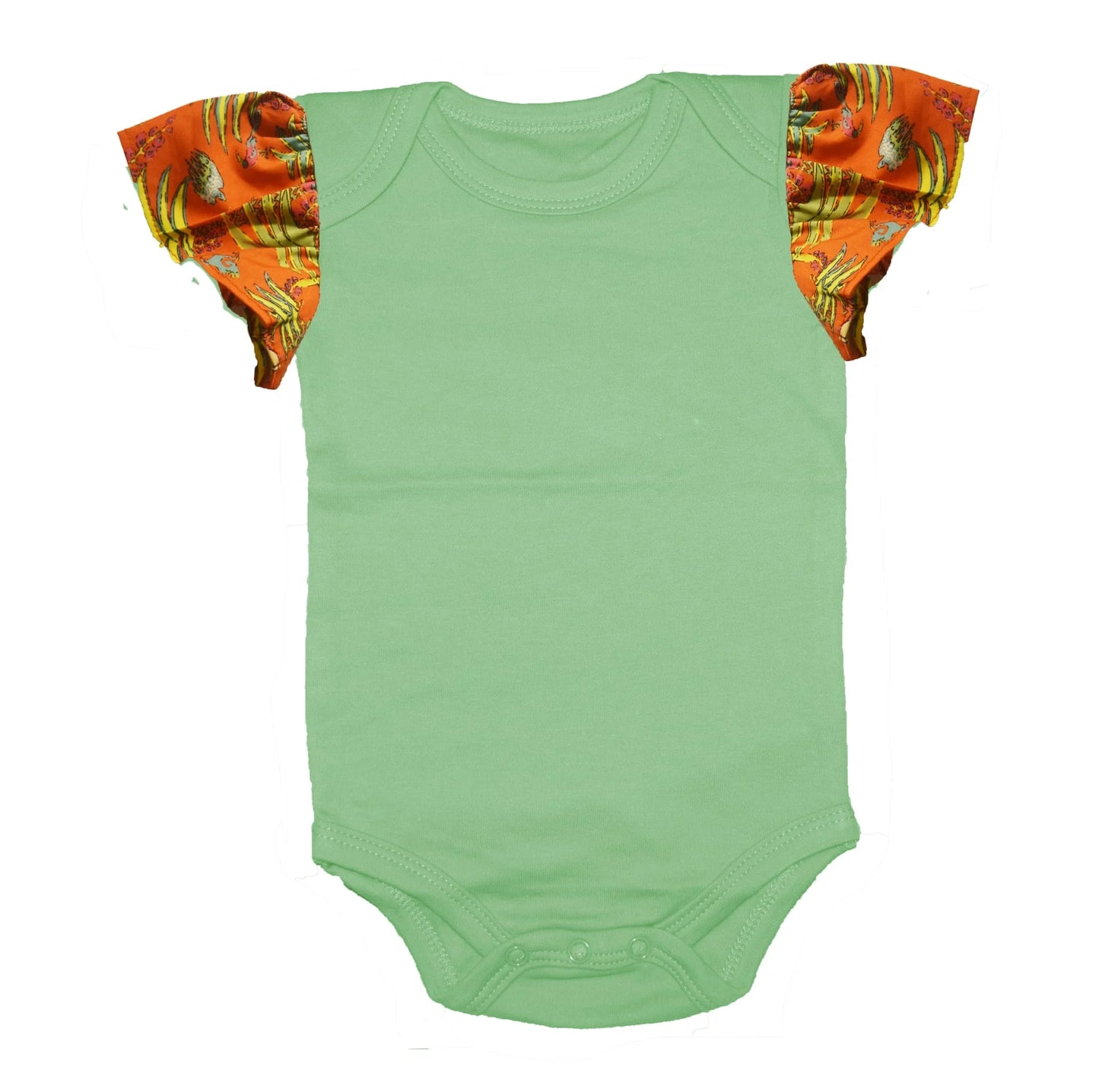 Mongu Tropical Animal Cap Sleeve Bodysuit