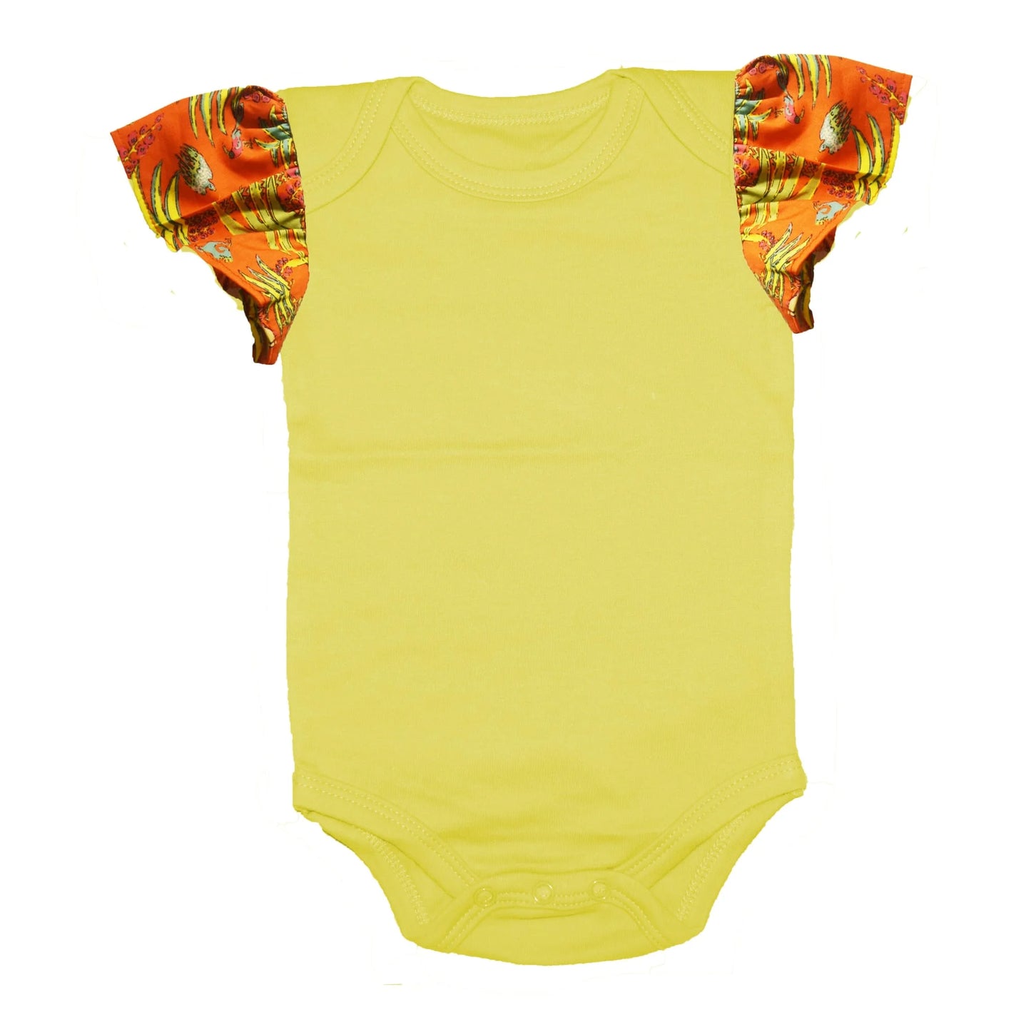 Mongu Tropical Animal Cap Sleeve Bodysuit