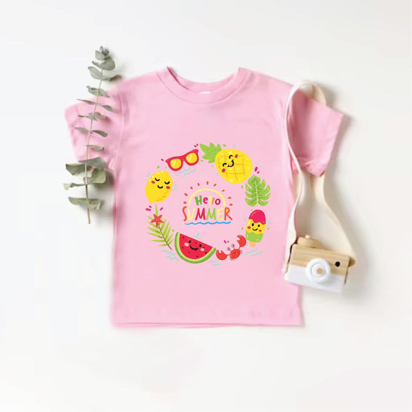 Summer Crab Kids Tee: Hello Sunshine!