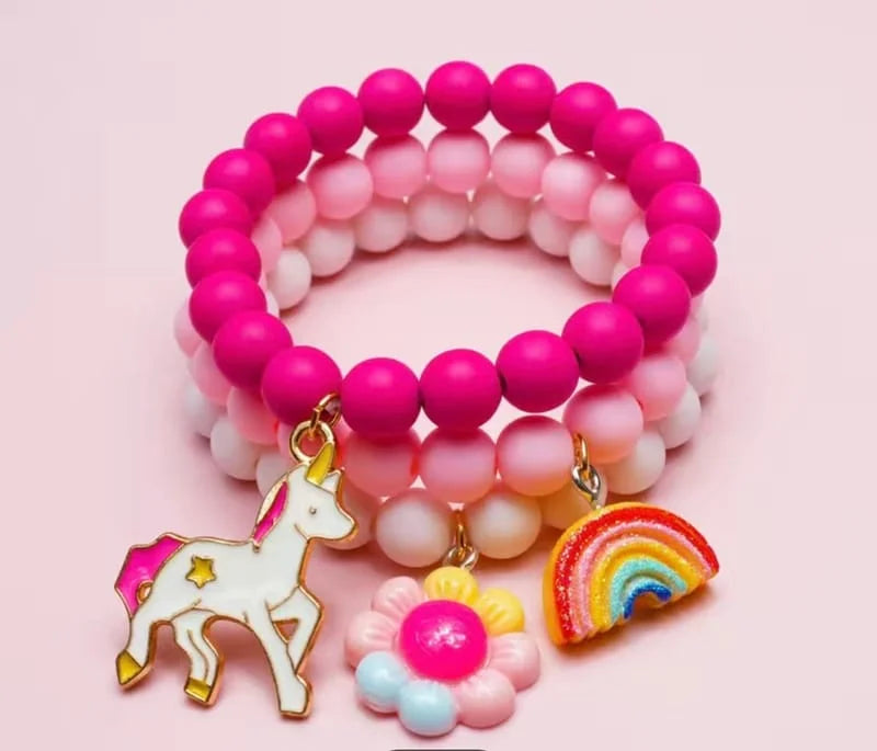 Pink Petal Charm Bracelets - Zuriland & Co.