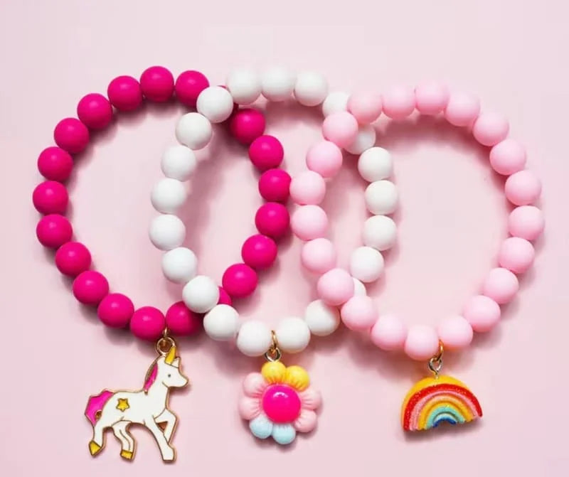 Pink Petal Charm Bracelets - Zuriland & Co.