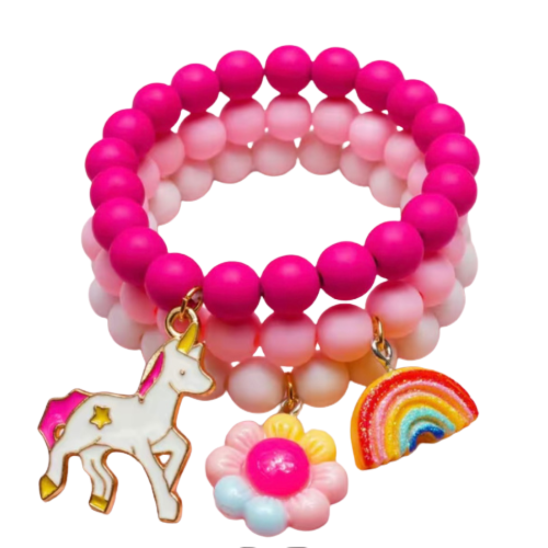 Pink Petal Charm Bracelets - Zuriland & Co.