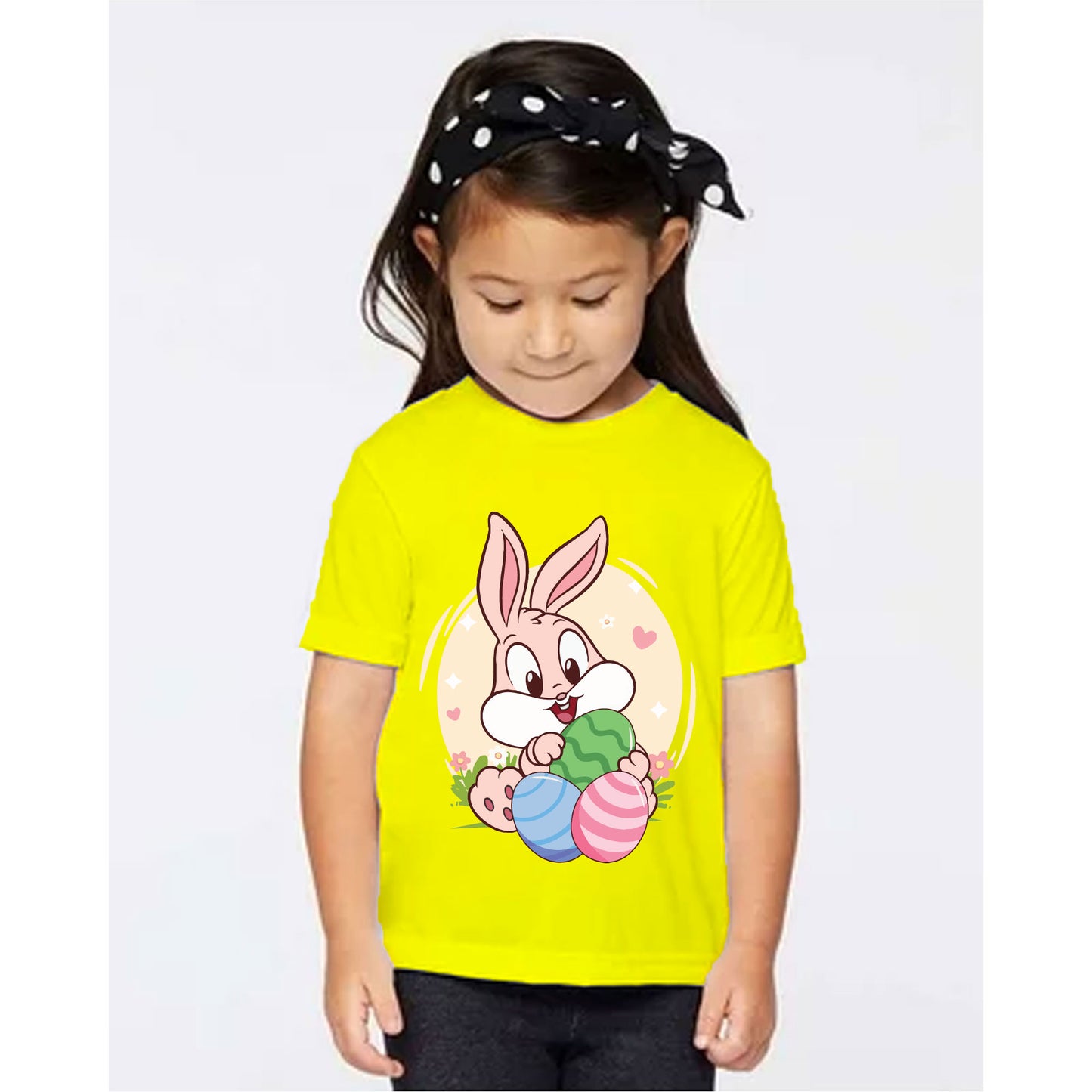 Bunny & Eggs Kids Tee: Spring Fun!